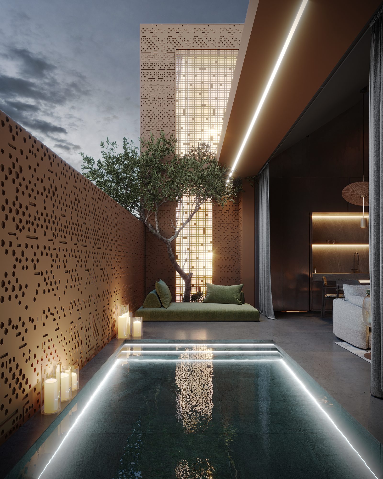 Black Sands Oasis · патио с бассейном