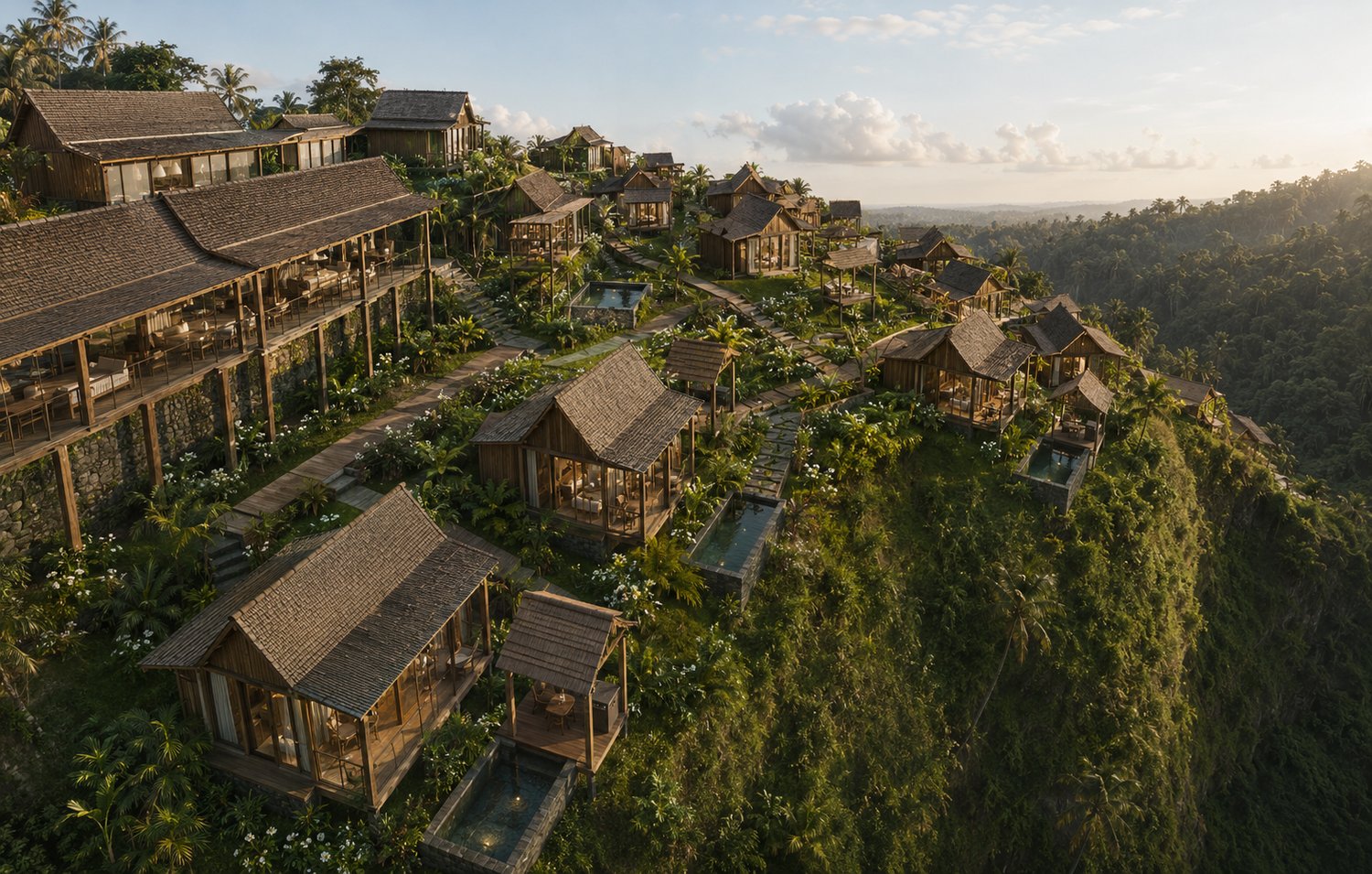 Maison Verde, виллы на склоне