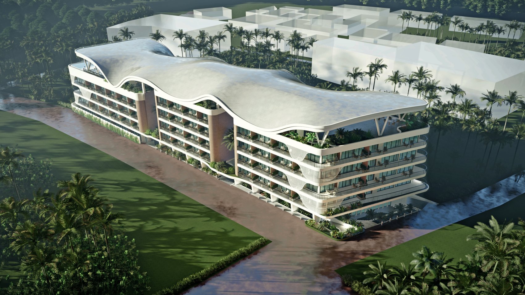 Radisson Canggu, вид с высоты