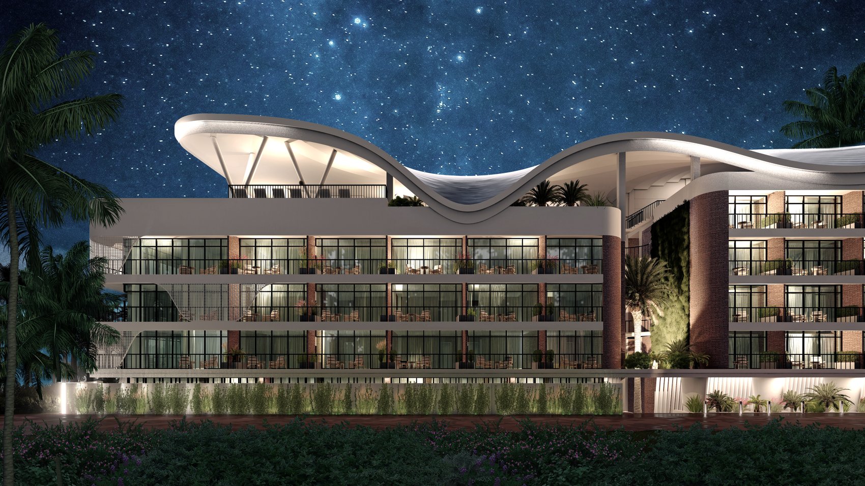Radisson Canggu, вечерний вид